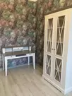 Стол Форест с надстройкой 3 ящика белый воск/серый