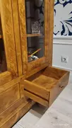 Шкаф с 2 ящиками дуб  Фердинанд  с витриной ОВ 03