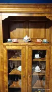 Шкаф с 2 ящиками дуб  Фердинанд  с витриной ОВ 03