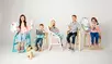 Стул деревянный голубой  Роберт Вуд аква