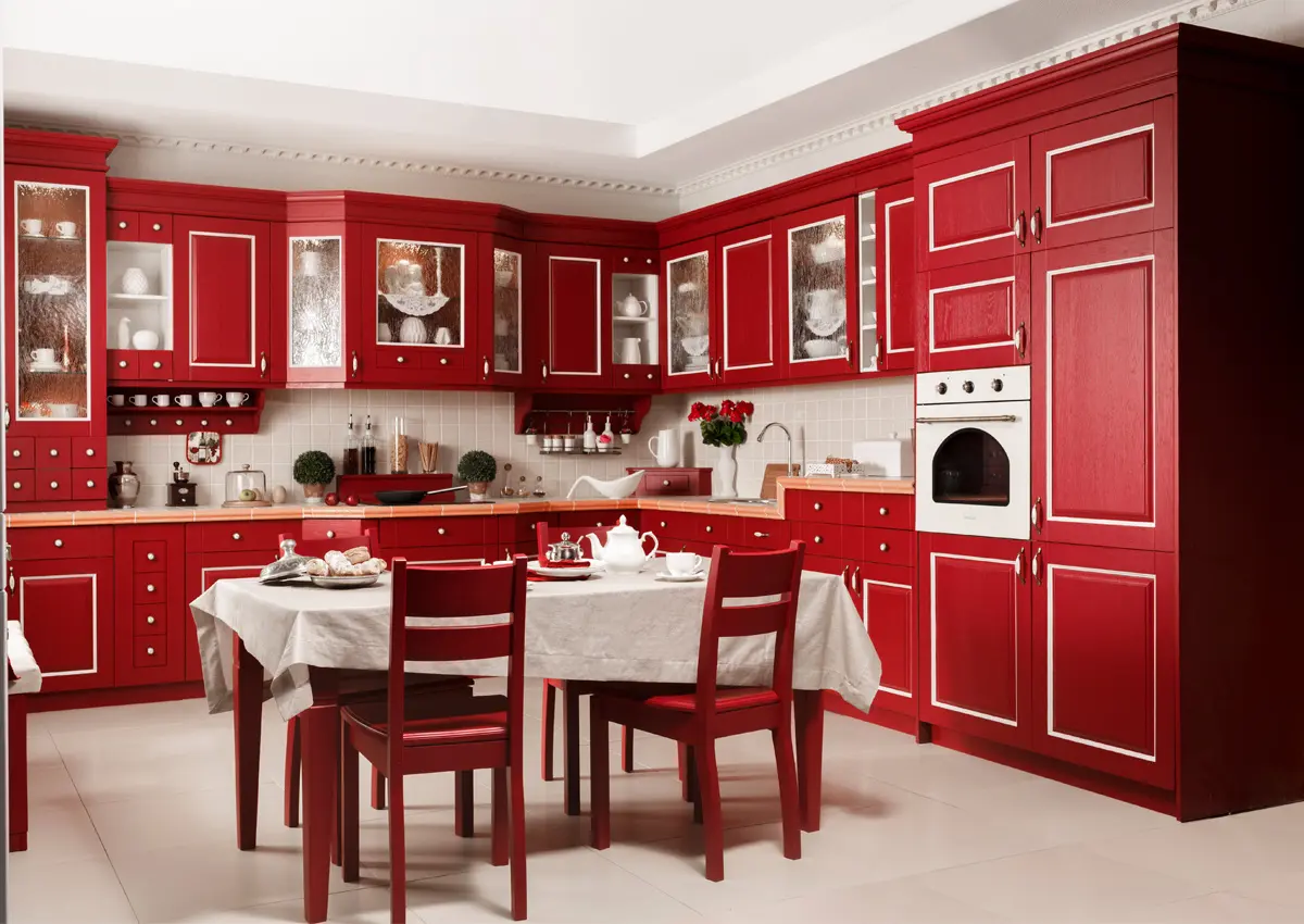 Кухня деревянная Red (цена за п/м)