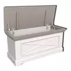 Сундук из массива сосны Форест (Тумба-100) белый воск/серый