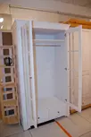Шкаф Бейли 2-ств со стеклянными дверями белый воск