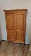 Шкаф двухстворчатый из сосны Бьерт 1-34