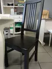 Стул чёрный сосны Карина