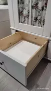 Шкаф Бейли 2-ств со стеклянными дверями белый воск