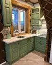   Кухня массив сосны Оливия (цена за п/м)  
