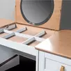 Стол Талья туалетный  ГМ  6589, белый/натуральный дуб