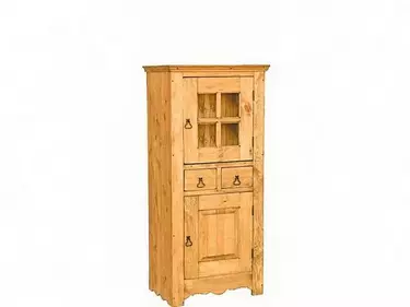 Шкаф для посуды ОМД со стеклом HOM.DEB.V