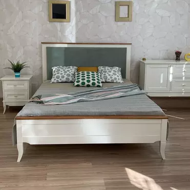 Кровать  "Римини"1800х2000  с мягким изголовьем