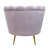 Низкое кресло ракушка Pearl Grey