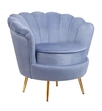 Низкое кресло ракушка Pearl Sky