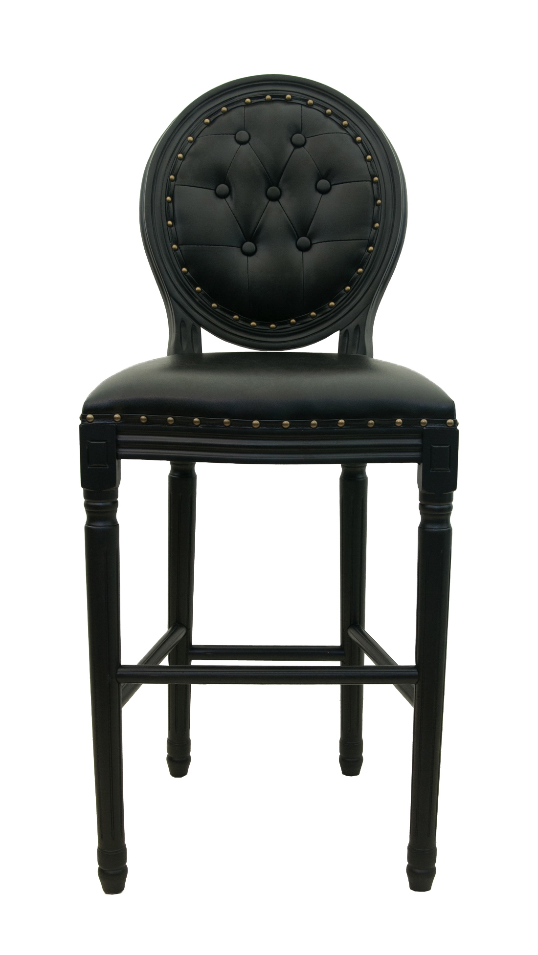 Дизайнерский барный стул Filon Button Black