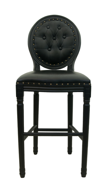 Дизайнерский барный стул Filon Button Black