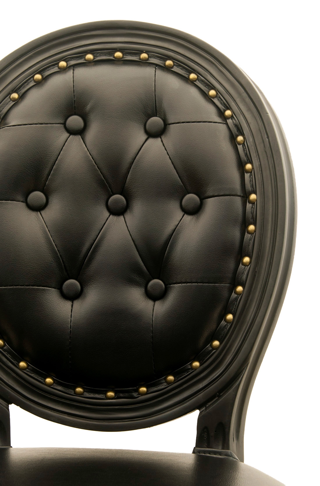 Дизайнерский барный стул Filon Button Black
