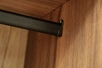 GD-10005-2 Шкаф Alto двухдверный c полками, цвет дуб Барокко, дверцы стекло 100*57*228.5см
