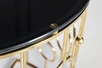 GY-CST8040GOLD Консоль, стекло черное/ золото 