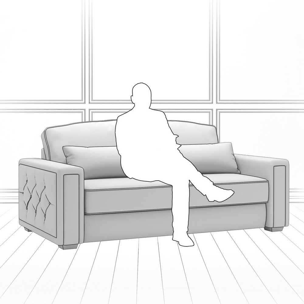 Диван Diamante (с механизмом) DDi-I-180-K03-Ka-B39