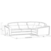 Диван Esten (с механизмом) DEs-VR-180-K03-N-B18