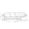Диван Linea (с механизмом) DLi-VR-180-K03-Ka-B18