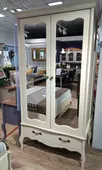   Шкаф массив сосны 2-дверный с зеркалом ЛеБо  