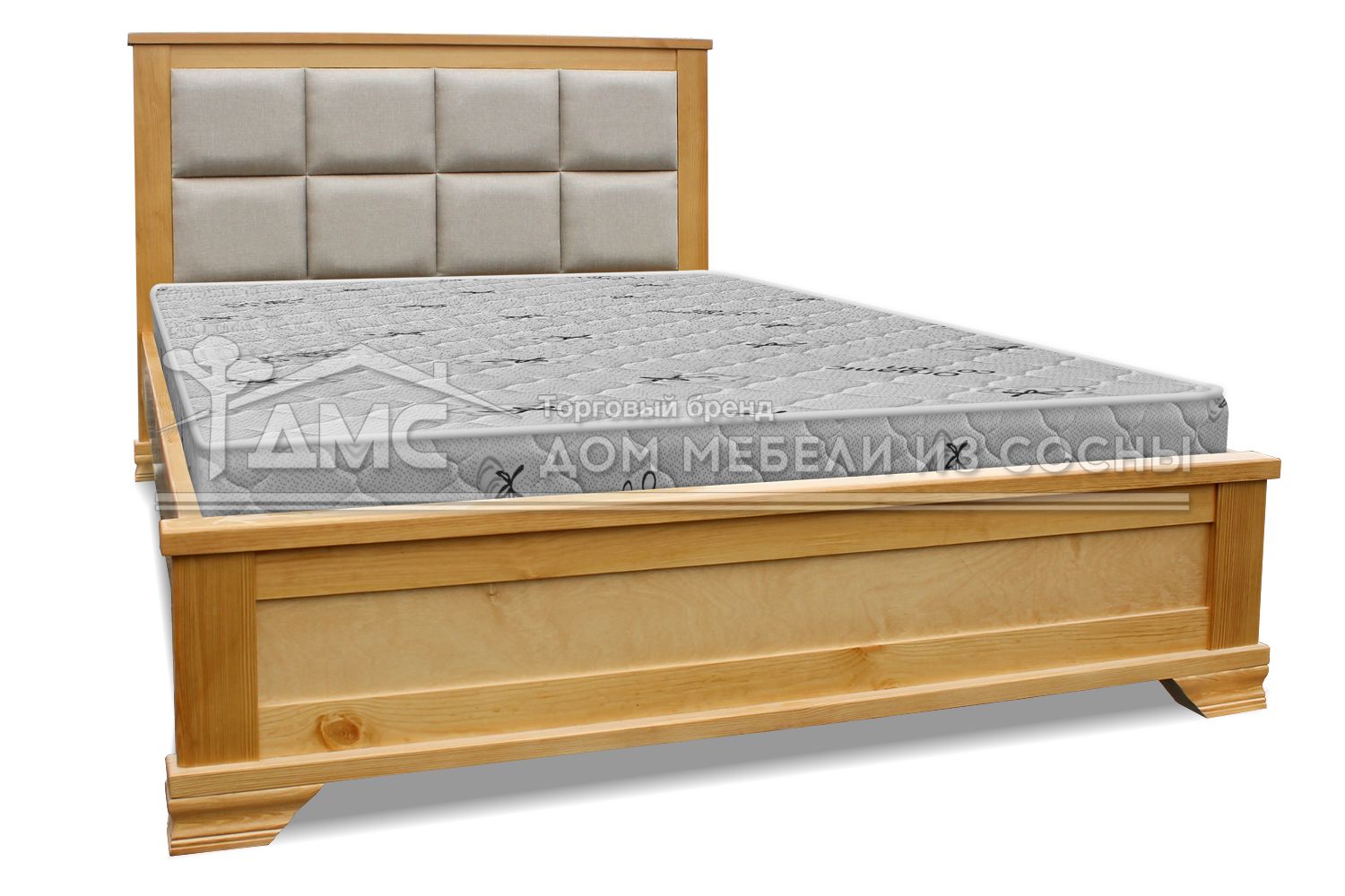 Кровать Классика с мягкой вставкой 1800х2000