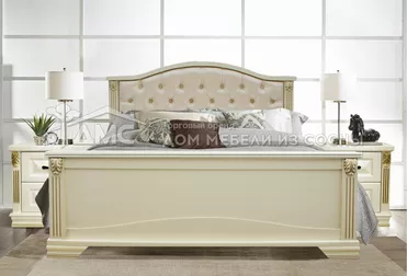 Кровать Кливия с мягкой спинкой 1200х2000