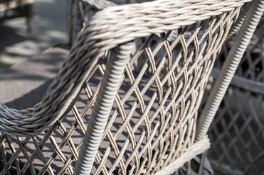 "Латтини" плетеное кресло из искусственного ротанга, цвет бежевый